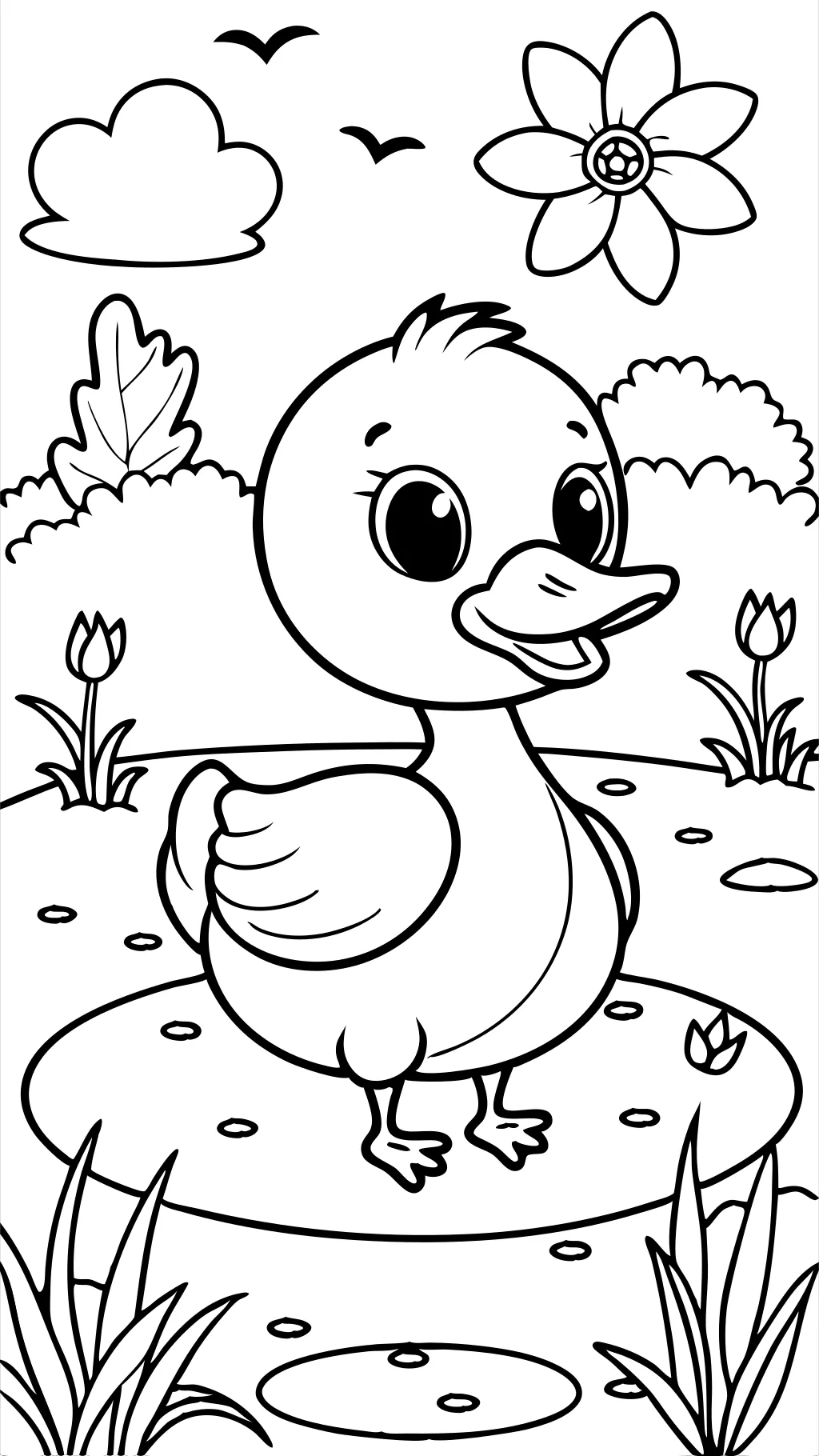 coloriage canard